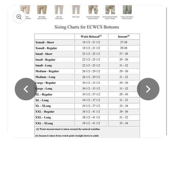 NWOT US Army Pants Generation III ECWCS Gray Extreme Cold Weather pants - Picture 7 of 7